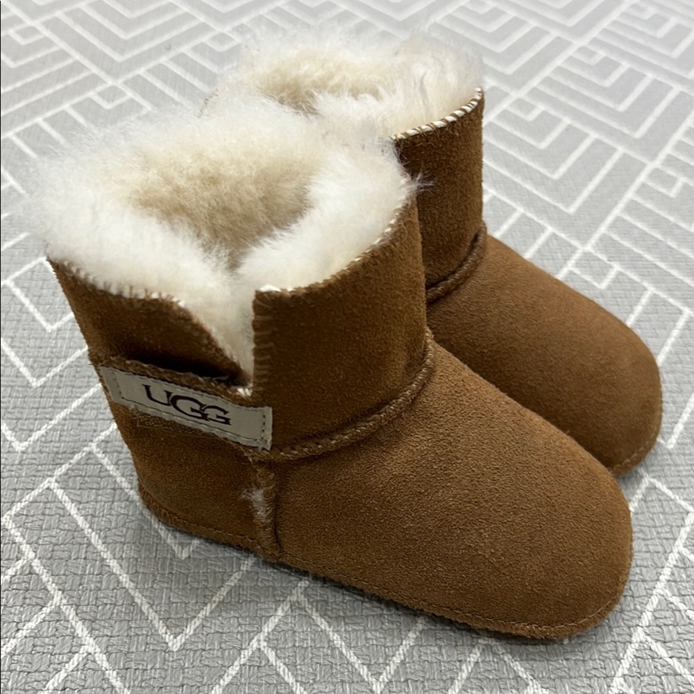 UGG Tan Shearling Infant Booties